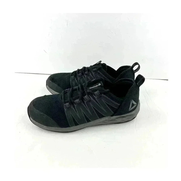 Reebok Astroride Athletic Steel Toe Work Shoes Black SZ 9.5 M Women's - Picture 7 of 10